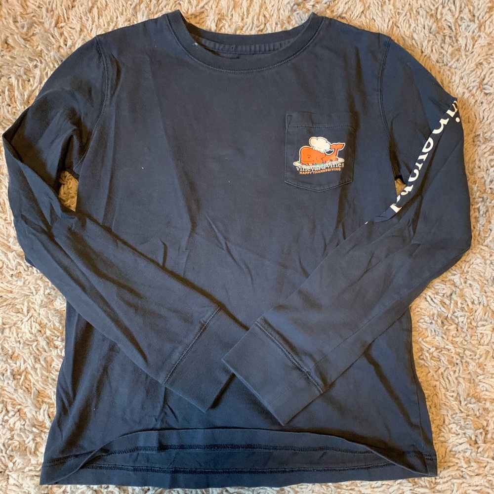 Kids Vineyard Vines Thanksgiving Longsleeve Tee
